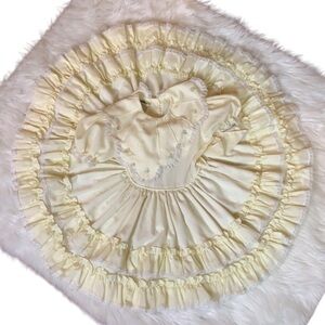 Vintage Mary Louise Original pale yellow circle dress / pageant dress Size 3